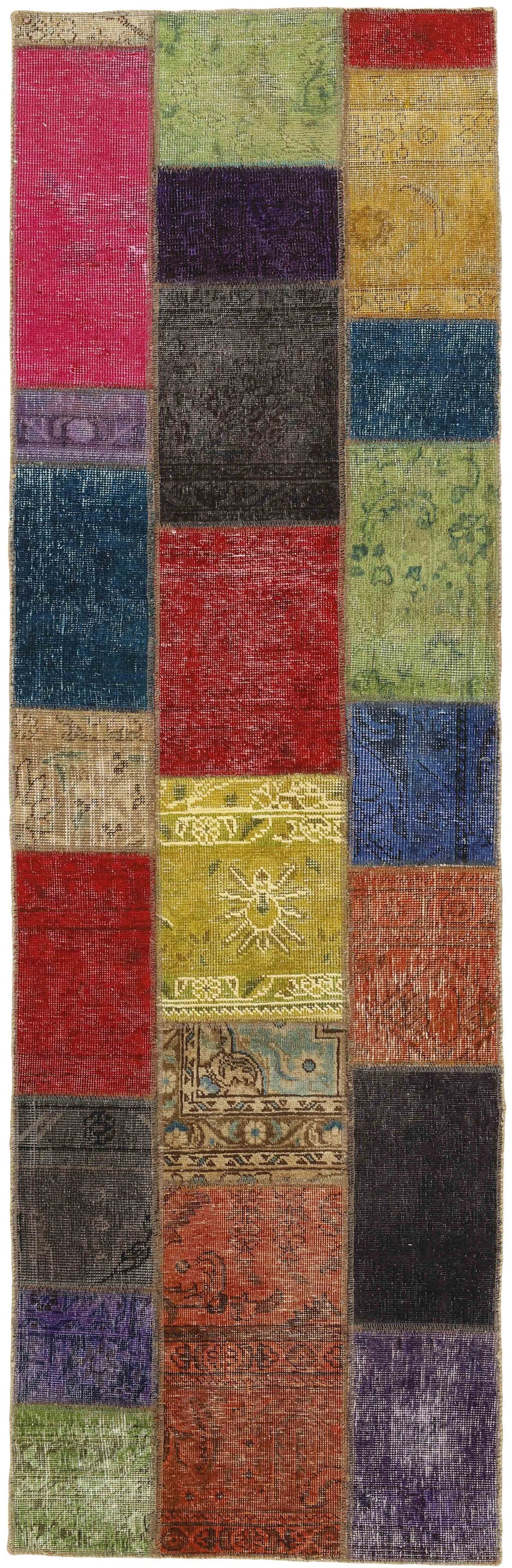 Vintage Royal Patchwork Rugs | Antique Persian Handcraft75 cm x 252 cm