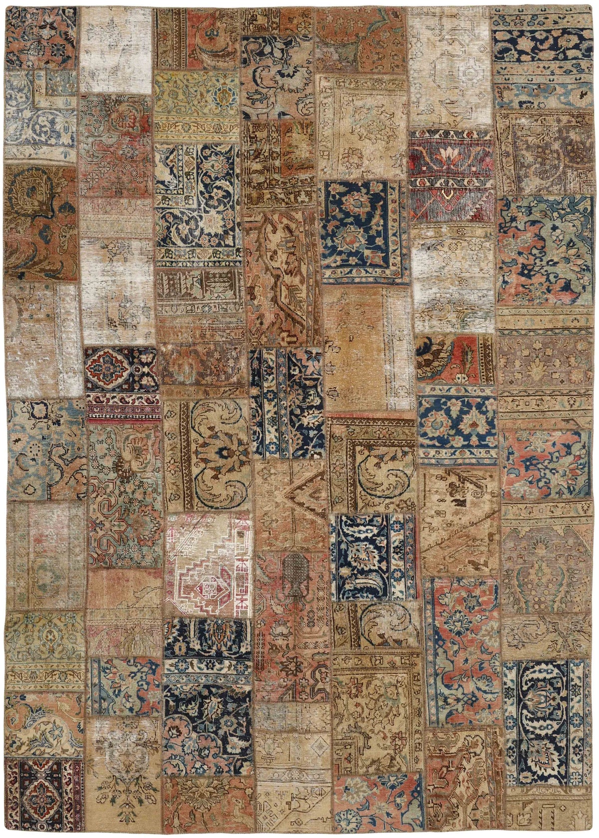 Vintage Royal Patchwork Rugs | Antique Persian Handcraft252 cm x 360 cm