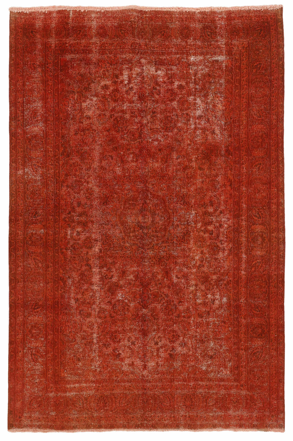 Vintage Royal Collection: Antique Persian Hand-Knotted Rugs in Stonewashed, Recoloured Finishes191 cm x 290 cm
