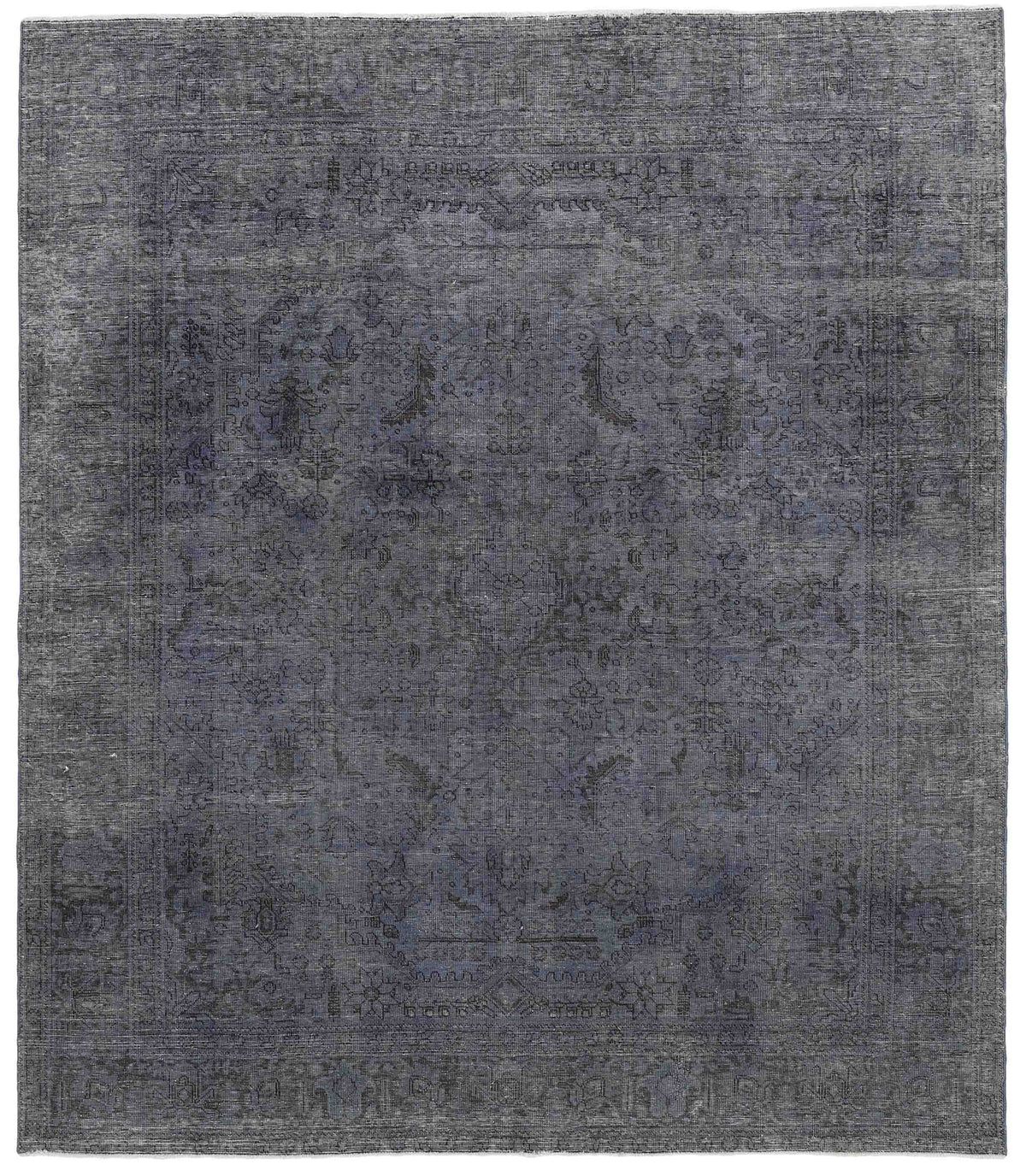 Vintage Royal Collection: Antique Persian Hand-Knotted Rugs in Stonewashed, Recoloured Finishes242 cm x 277 cm