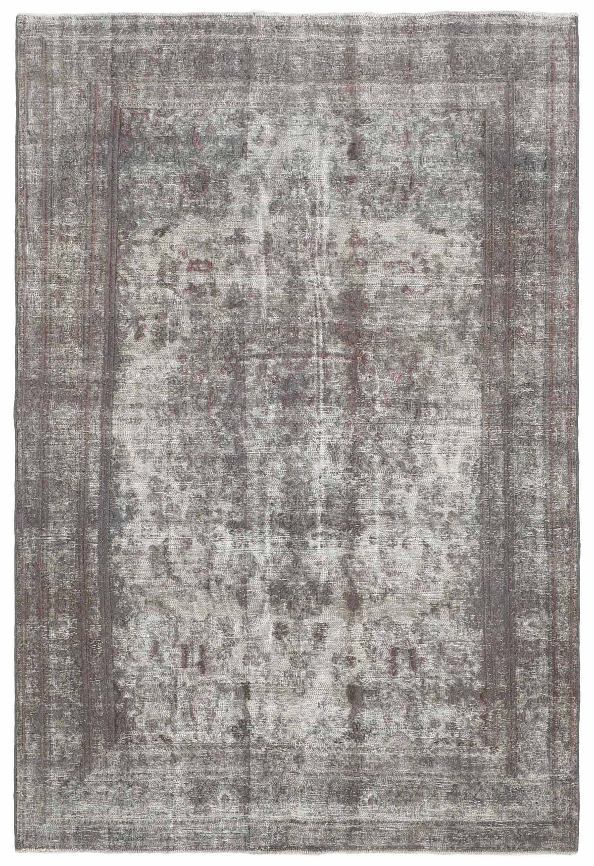 Vintage Royal Collection: Antique Persian Hand-Knotted Rugs in Stonewashed, Recoloured Finishes190 cm x 281 cm