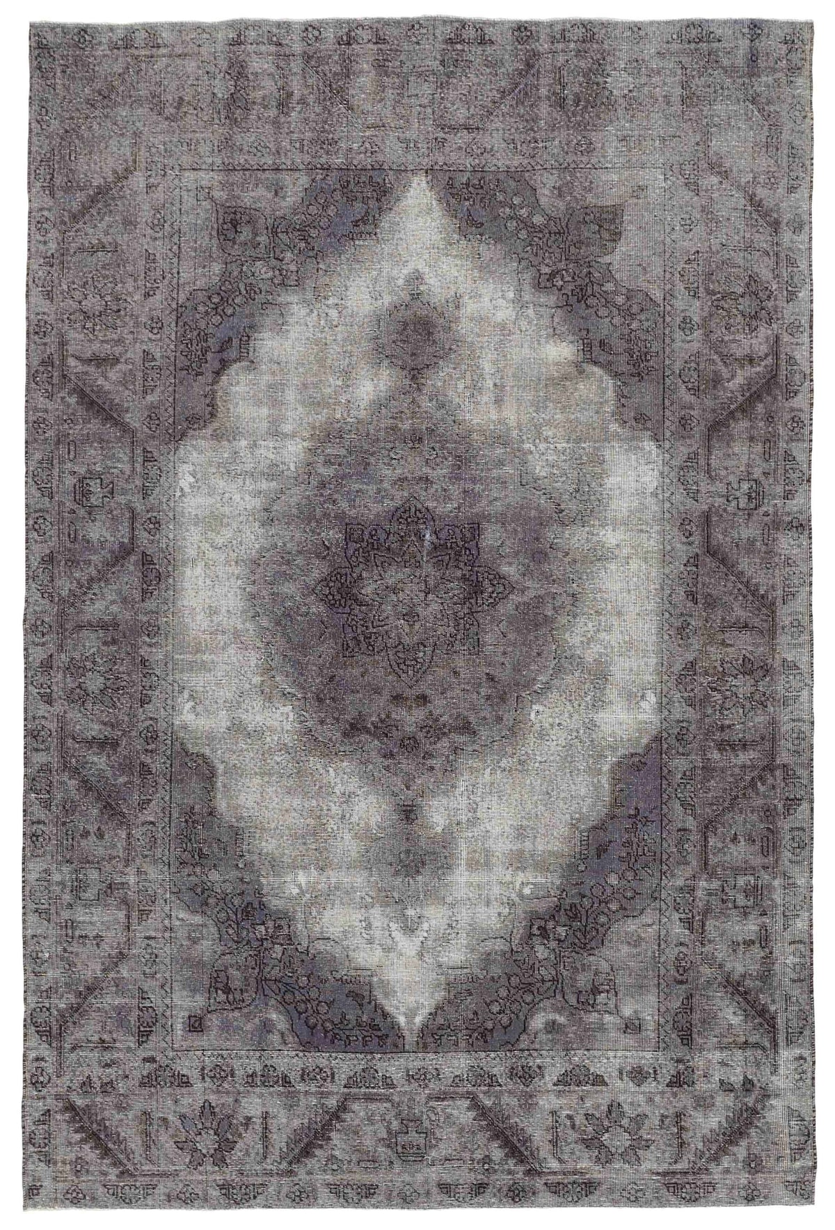 Vintage Royal Collection: Antique Persian Hand-Knotted Rugs in Stonewashed, Recoloured Finishes186 cm x 282 cm