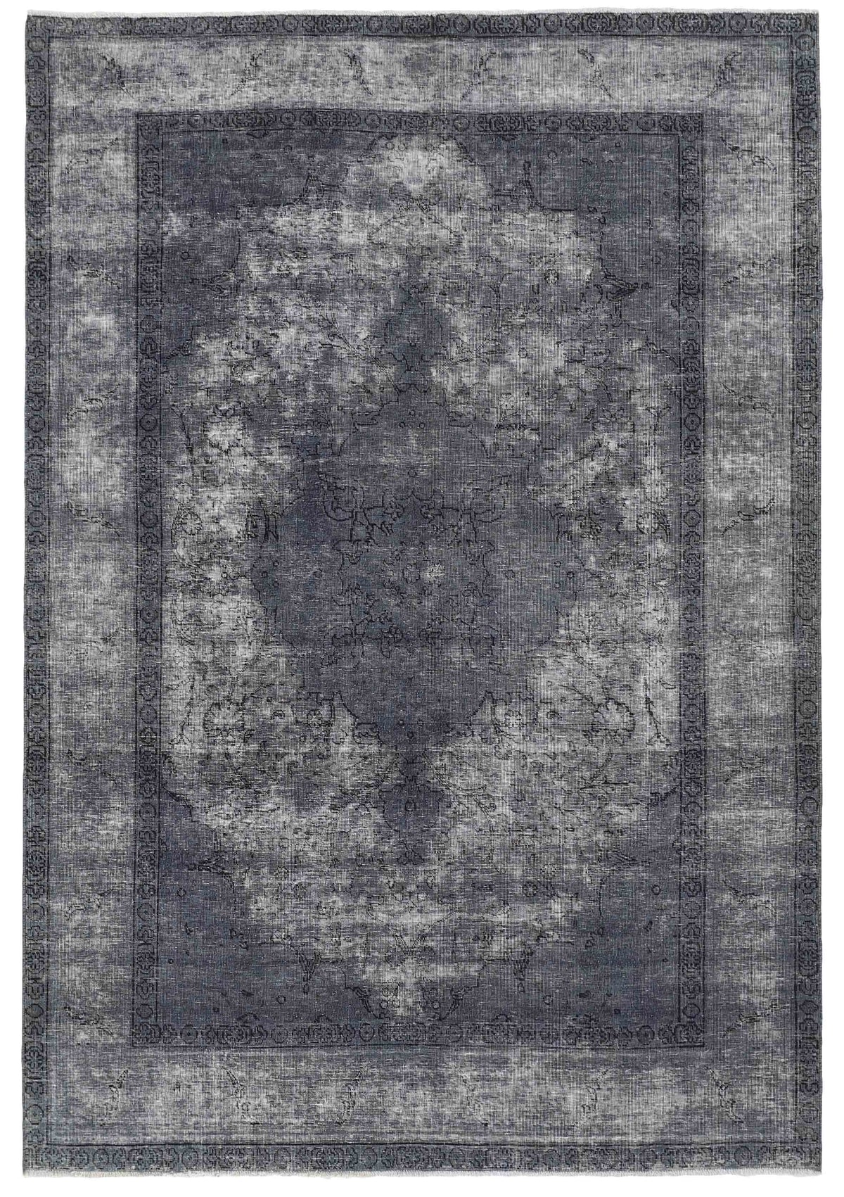 Vintage Royal Collection: Antique Persian Hand-Knotted Rugs in Stonewashed, Recoloured Finishes193 cm x 281 cm