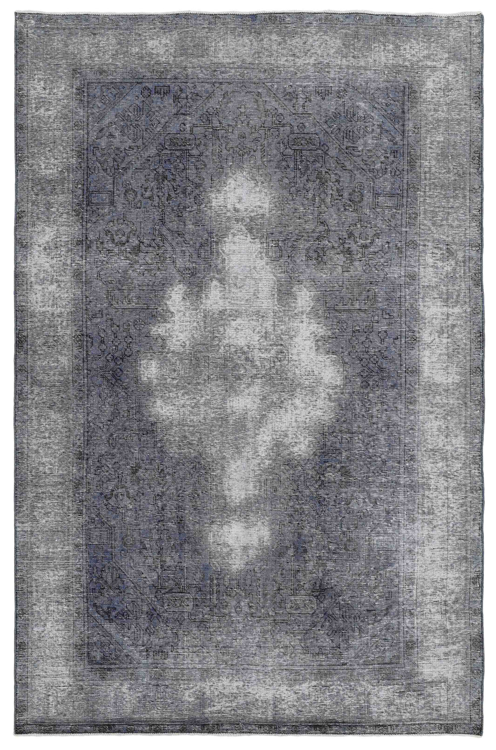 Vintage Royal Collection: Antique Persian Hand-Knotted Rugs in Stonewashed, Recoloured Finishes187 cm x 287 cm