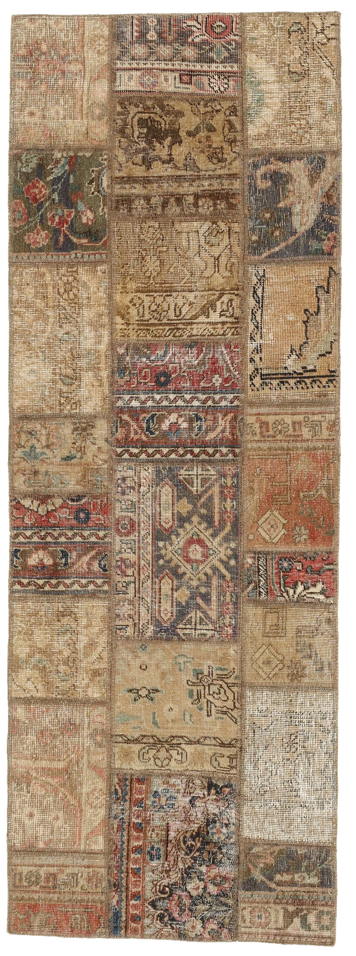 Vintage Royal Patchwork Rugs | Antique Persian Handcraft75 cm x 210 cm