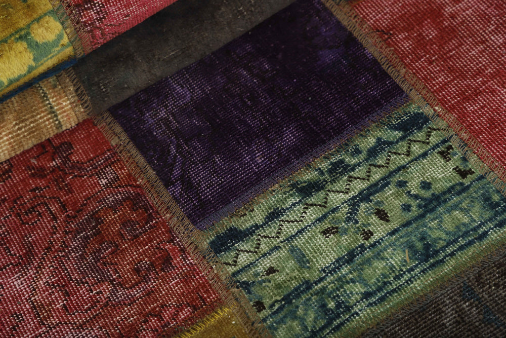 Vintage Royal Patchwork Rugs | Antique Persian Handcraft82 cm x 311 cm