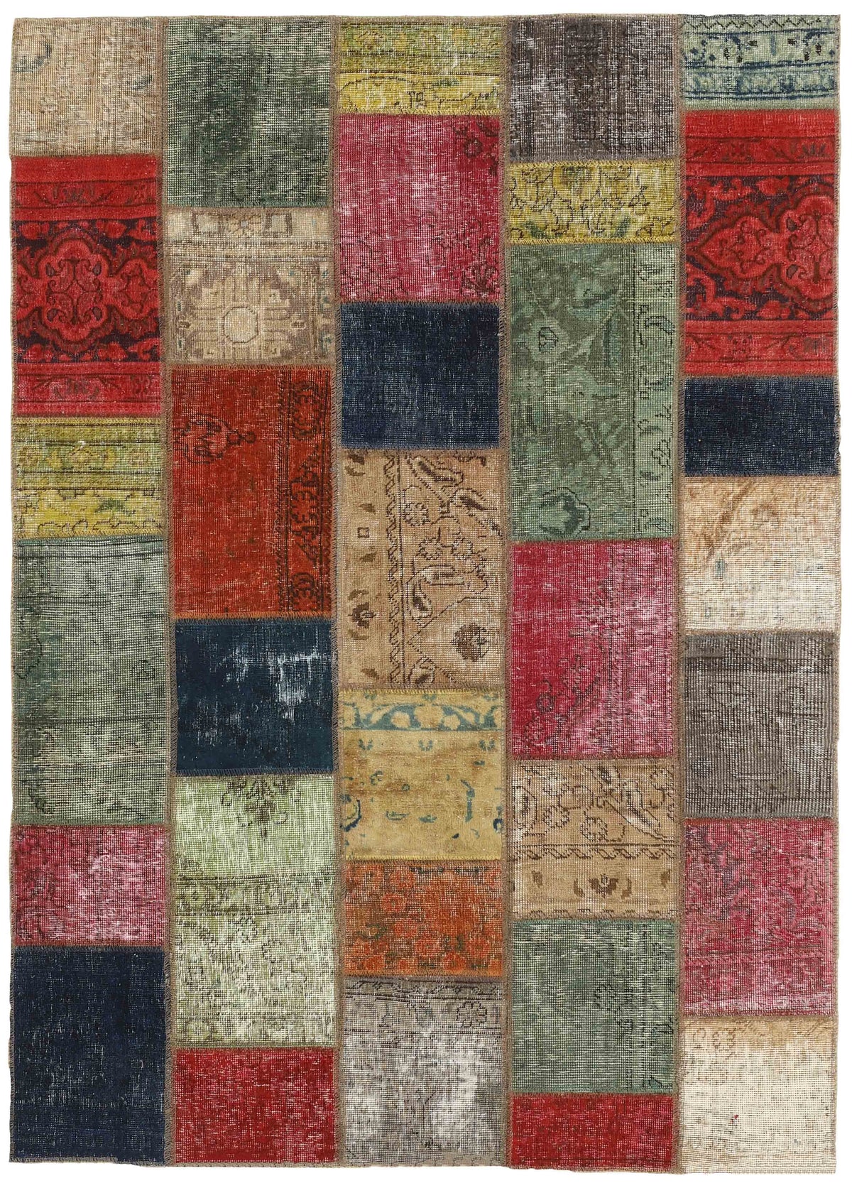 Vintage Royal Patchwork Rugs | Antique Persian Handcraft144 cm x 201 cm