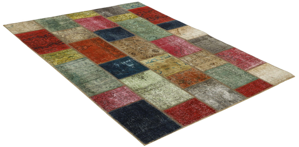 Vintage Royal Patchwork Rugs | Antique Persian Handcraft144 cm x 201 cm