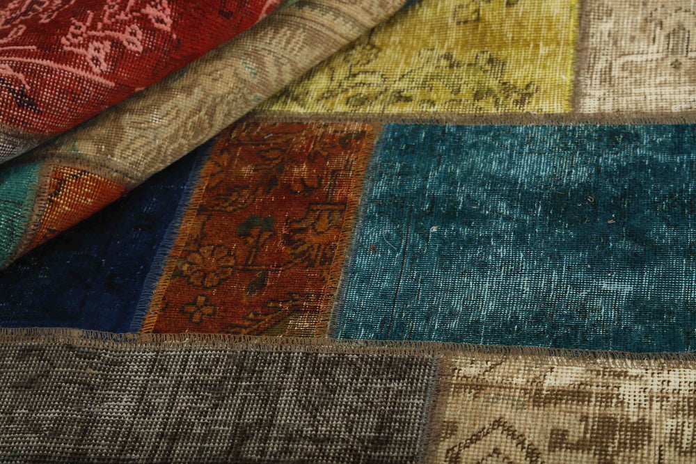 Vintage Royal Patchwork Rugs | Antique Persian Handcraft254 cm x 355 cm