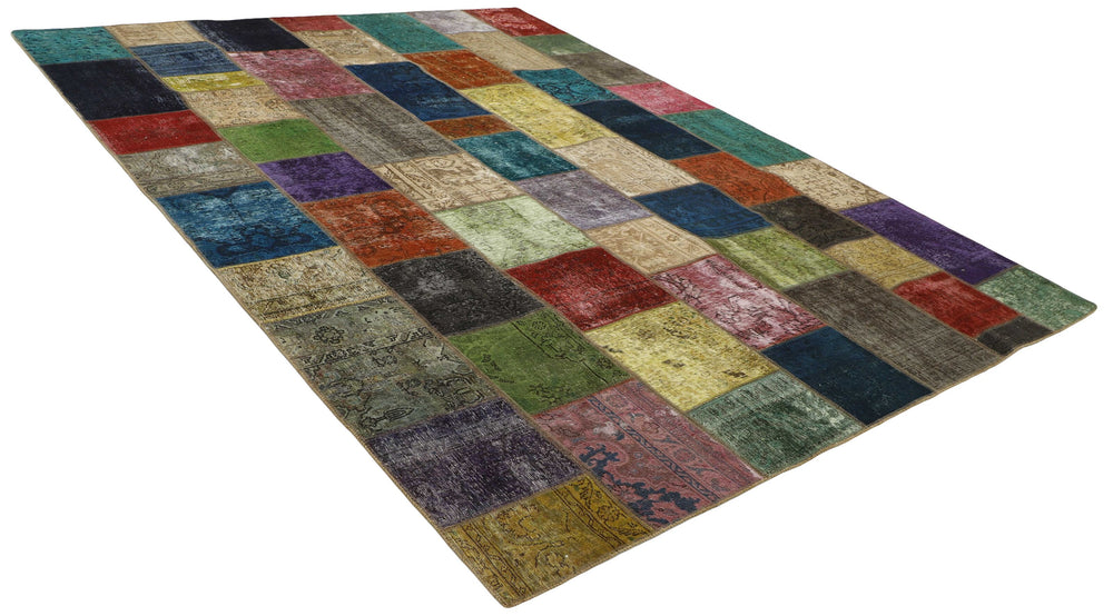 Vintage Royal Patchwork Rugs | Antique Persian Handcraft254 cm x 355 cm