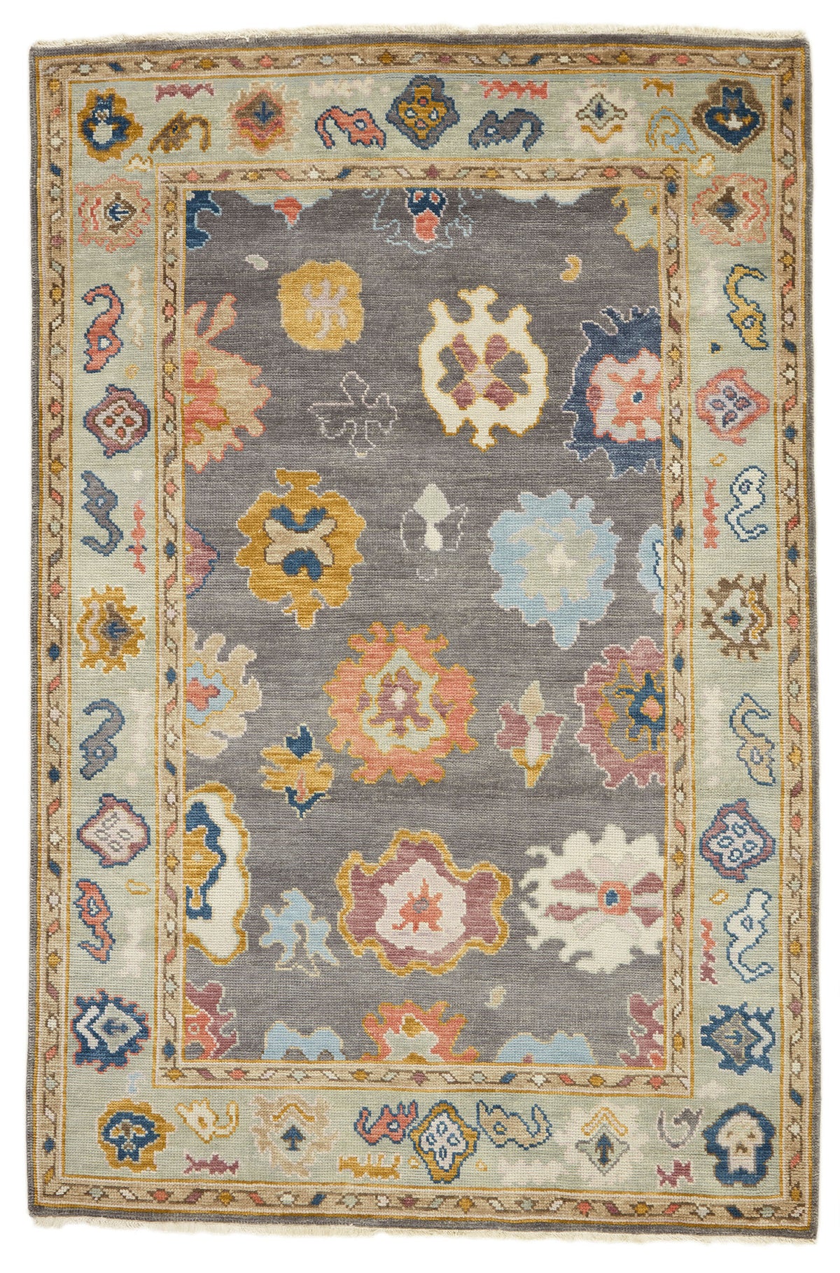 Hand-Knotted Oushak Wool Rugs | Turkish Tradition and Indian Craftsmanship255 cm x 354 cm