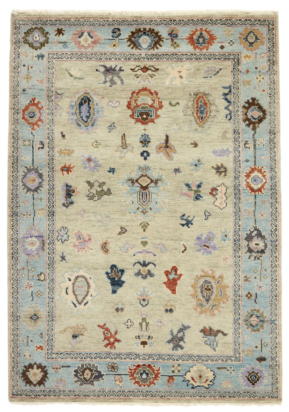 Hand-Knotted Oushak Wool Rugs | Turkish Tradition and Indian Craftsmanship250 cm x 357 cm