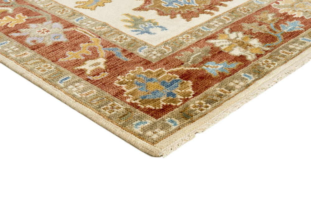 Hand-Knotted Oushak Wool Rugs | Turkish Tradition and Indian Craftsmanship200 cm x 303 cm
