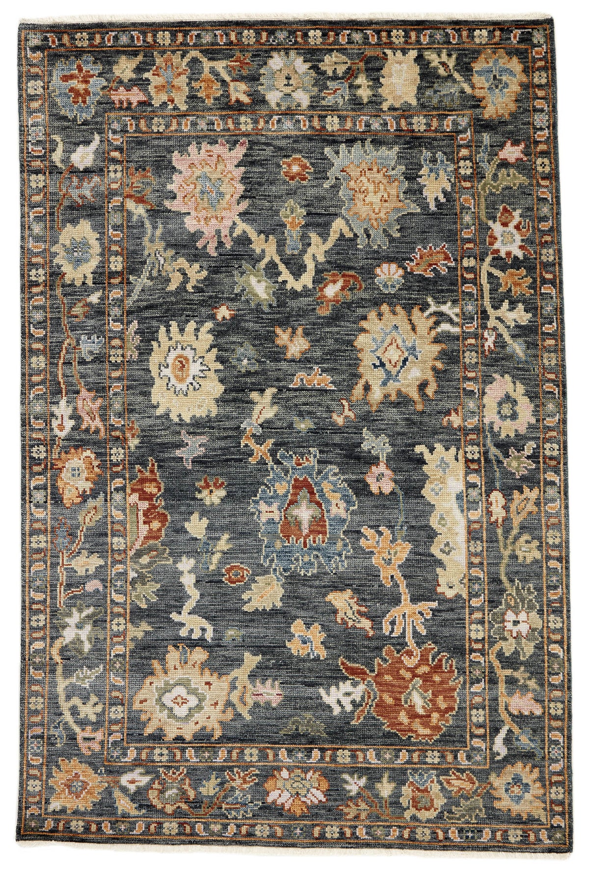 Hand-Knotted Oushak Wool Rugs | Turkish Tradition and Indian Craftsmanship165 cm x 248 cm