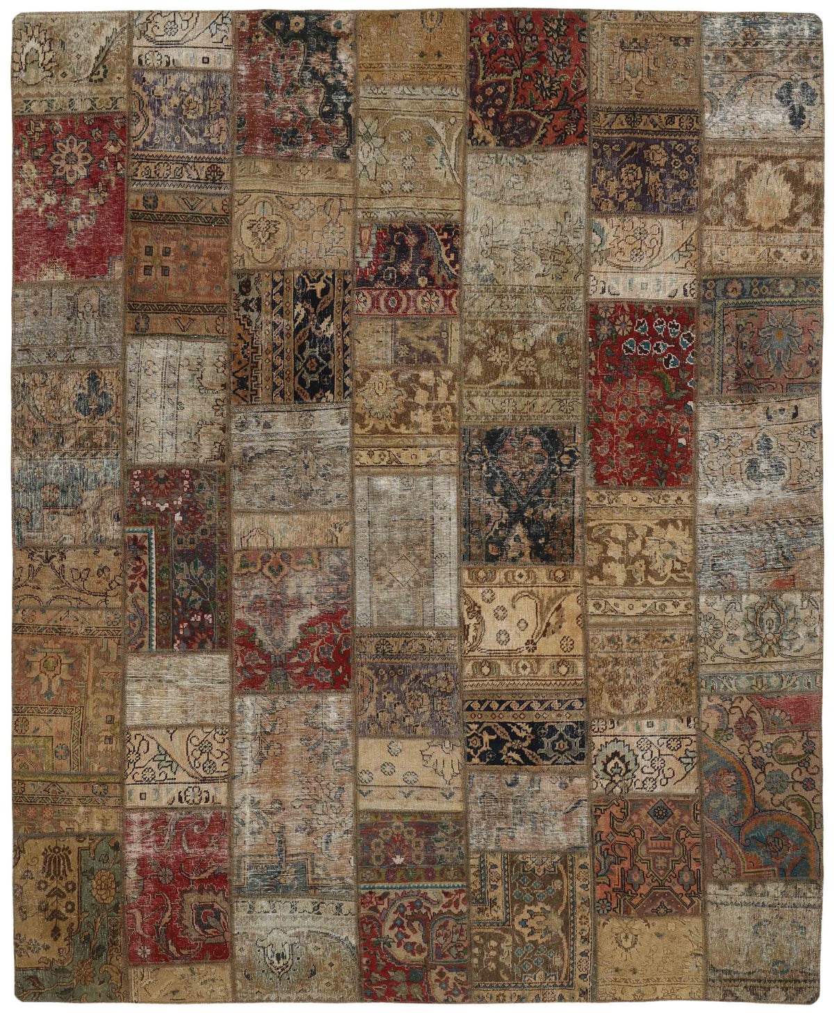 Vintage Royal Patchwork Rugs | Antique Persian Handcraft252 cm x 304 cm