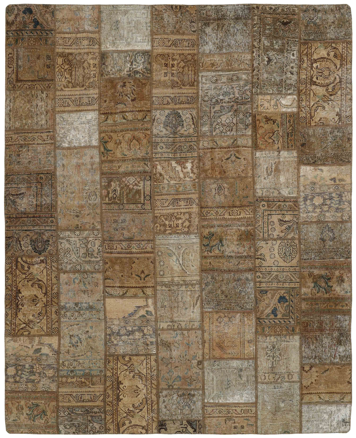 Vintage Royal Patchwork Rugs | Antique Persian Handcraft250 cm x 311 cm