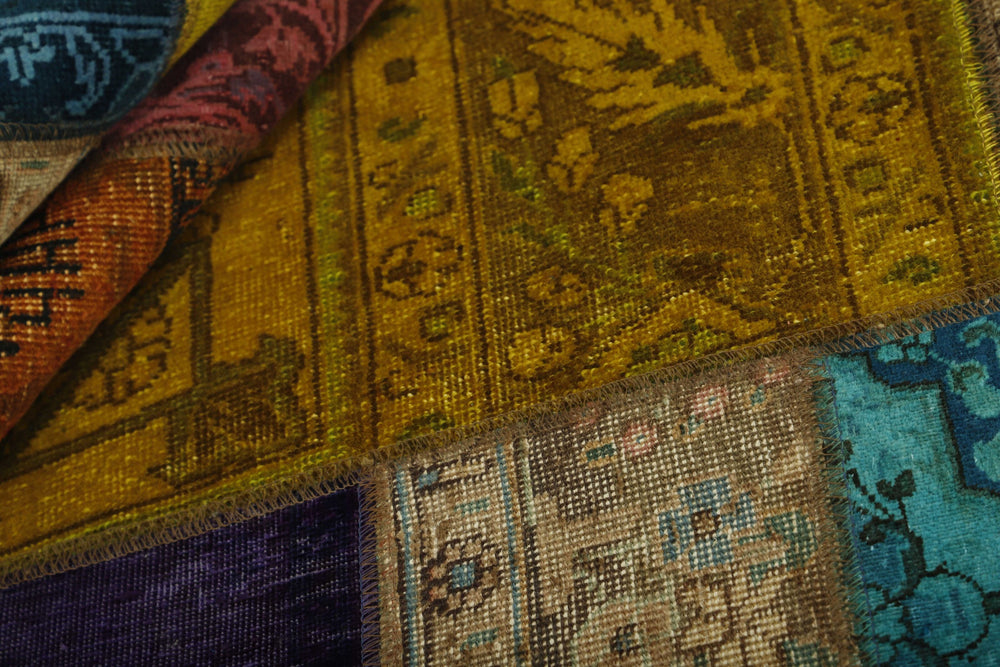 Vintage Royal Patchwork Rugs | Antique Persian Handcraft256 cm x 309 cm