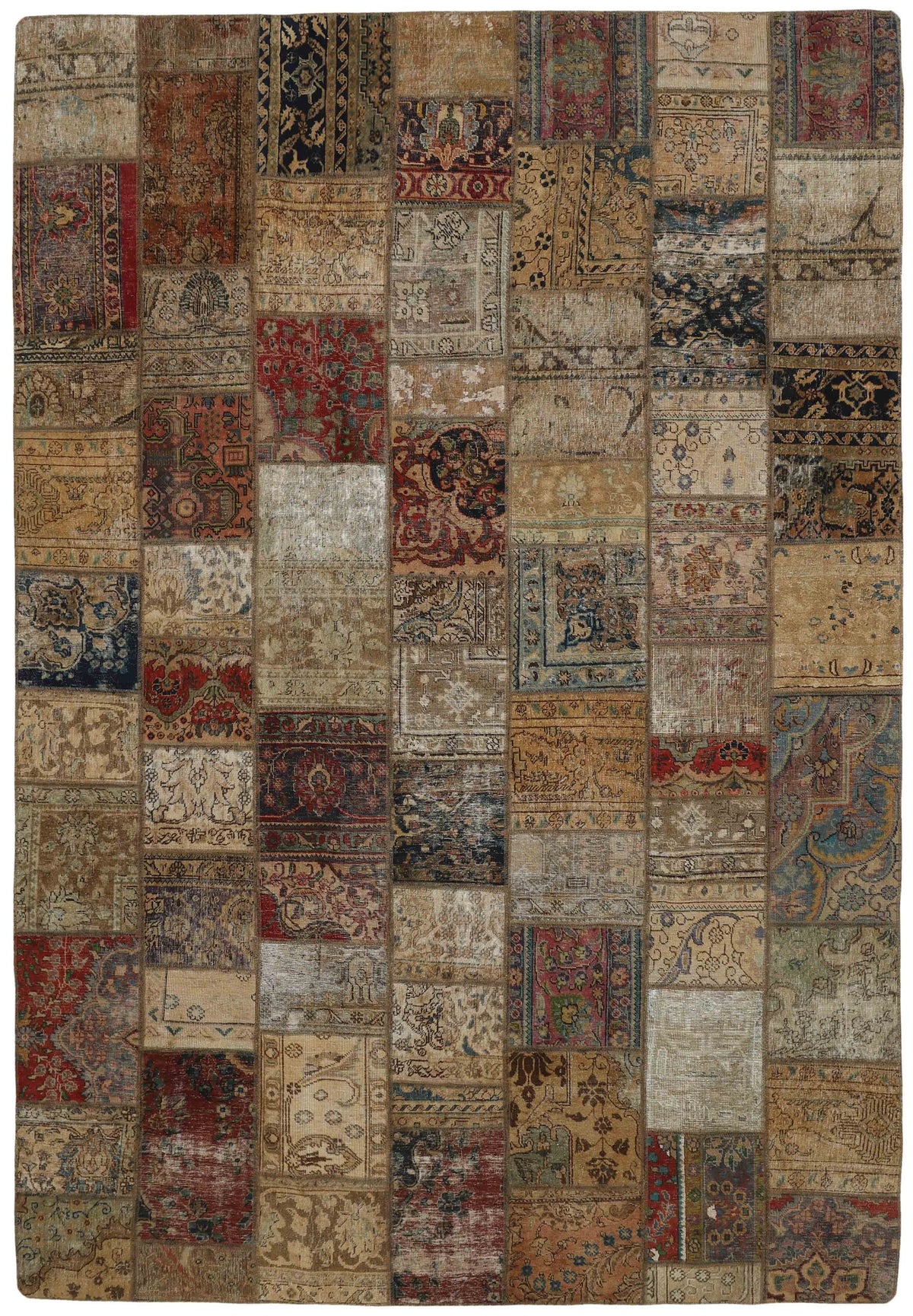 Vintage Royal Patchwork Rugs | Antique Persian Handcraft248 cm x 359 cm