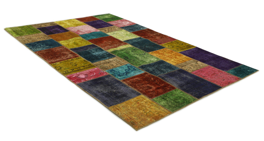 Vintage Royal Patchwork Rugs | Unique Persian Hand-Knotted Antique Rugs203 cm x 313 cm