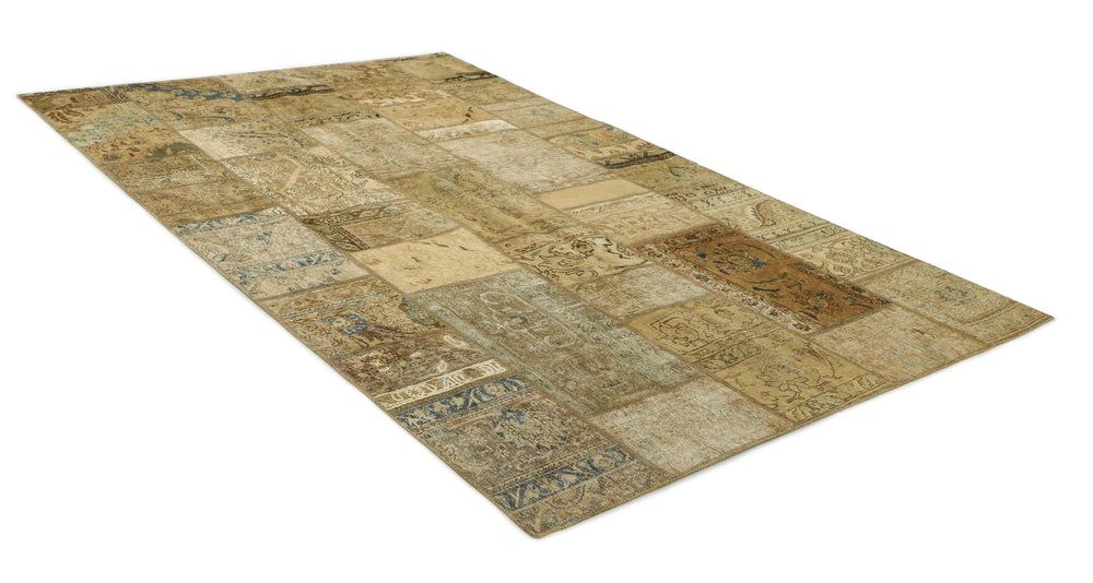 Vintage Royal Patchwork Rugs | Unique Persian Hand-Knotted Antique Rugs199 cm x 312 cm