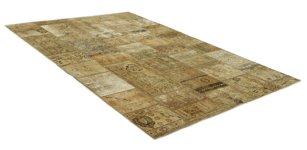 Vintage Royal Patchwork Rugs | Unique Persian Hand-Knotted Antique Rugs199 cm x 301 cm
