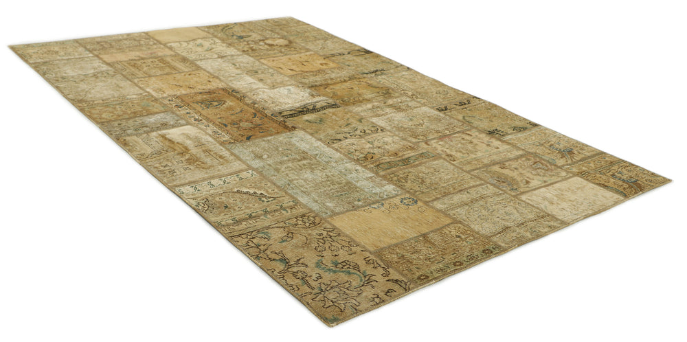 Vintage Royal Patchwork Rugs | Unique Persian Hand-Knotted Antique Rugs201 cm x 305 cm
