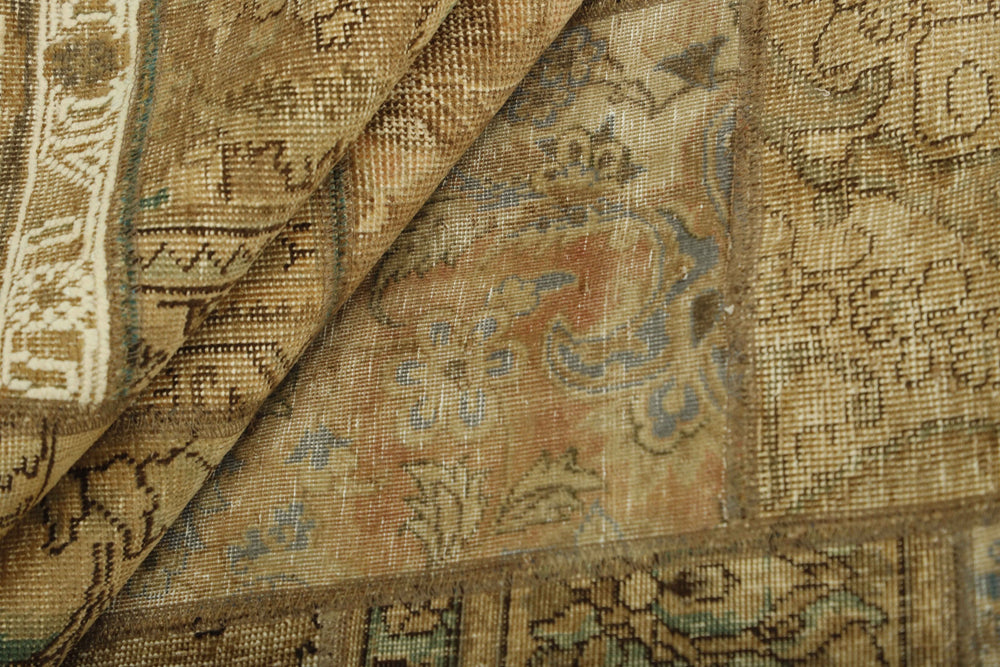 Vintage Royal Patchwork Rugs | Unique Persian Hand-Knotted Antique Rugs200 cm x 309 cm