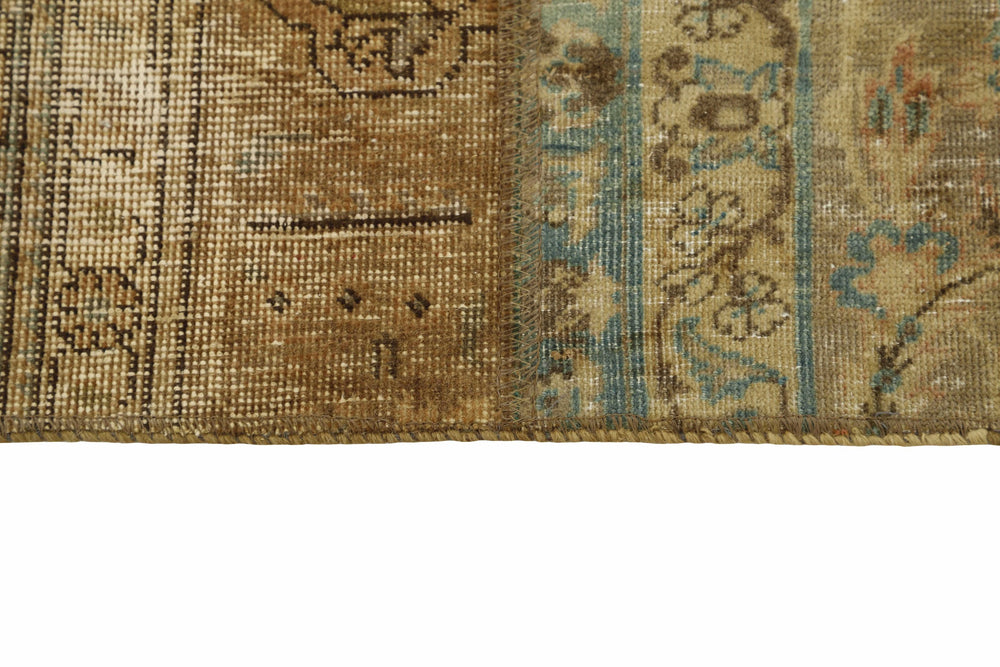 Vintage Royal Patchwork Rugs | Unique Persian Hand-Knotted Antique Rugs200 cm x 309 cm