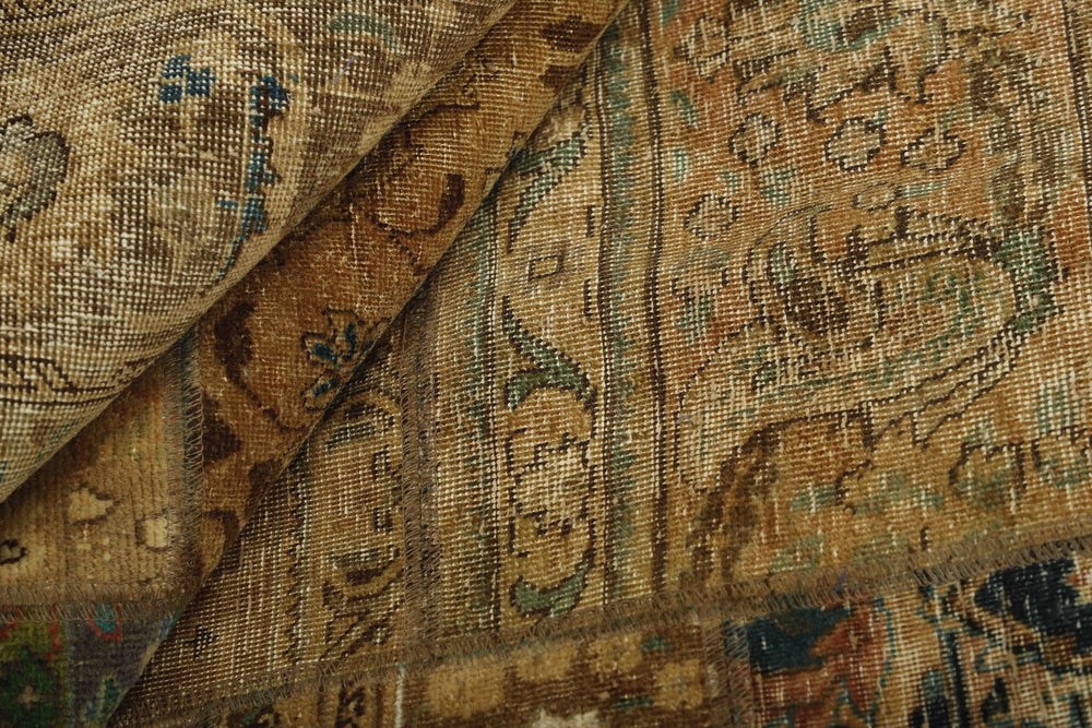 Vintage Royal Patchwork Rugs | Unique Persian Hand-Knotted Antique Rugs197 cm x 311 cm