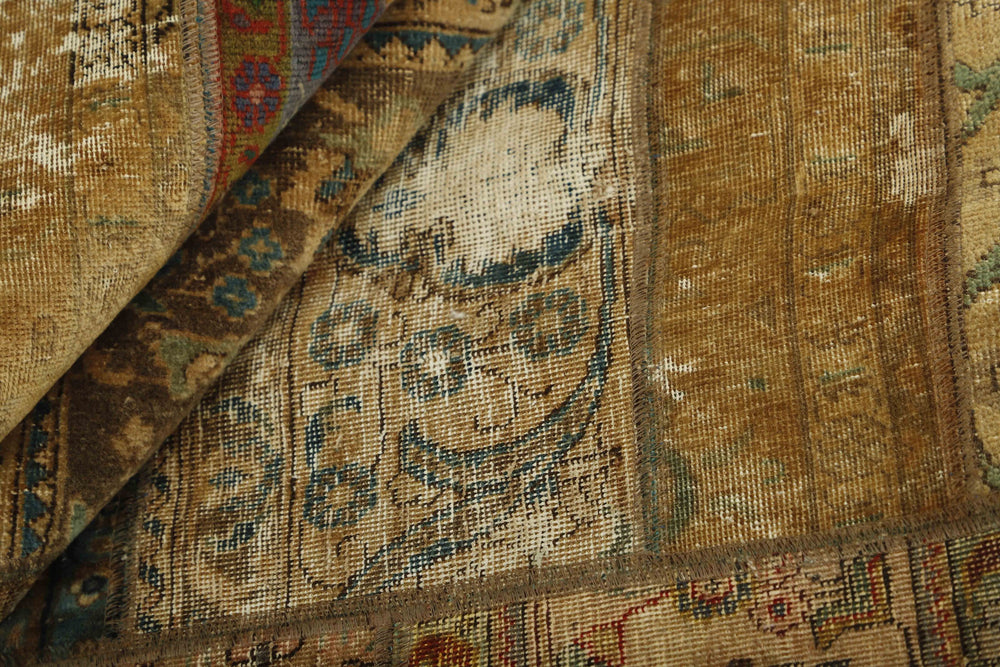 Vintage Royal Patchwork Rugs | Unique Persian Hand-Knotted Antique Rugs198 cm x 310 cm