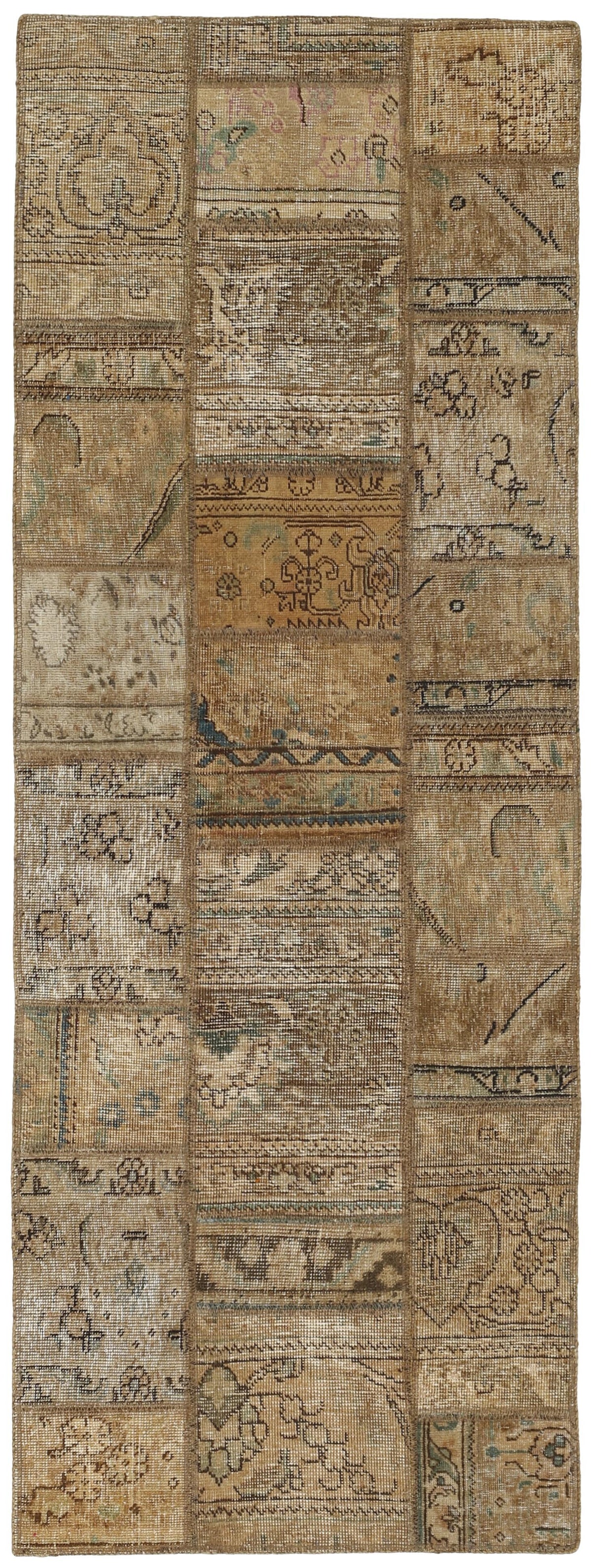 Vintage Royal Patchwork Rugs | Unique Persian Hand-Knotted Antique Rugs76 cm x 210 cm