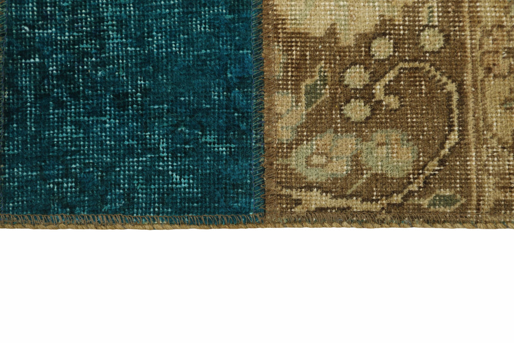 Vintage Royal Patchwork Rugs | Unique Persian Hand-Knotted Antique Rugs208 cm x 256 cm