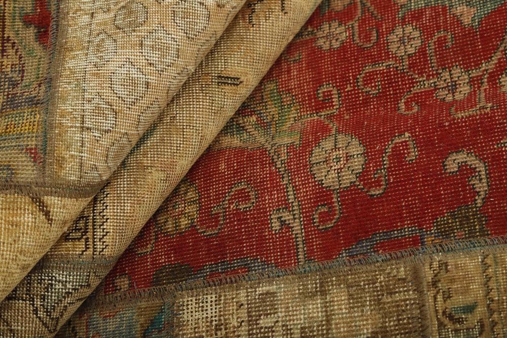 Vintage Royal Patchwork Rugs | Unique Persian Hand-Knotted Antique Rugs197 cm x 254 cm
