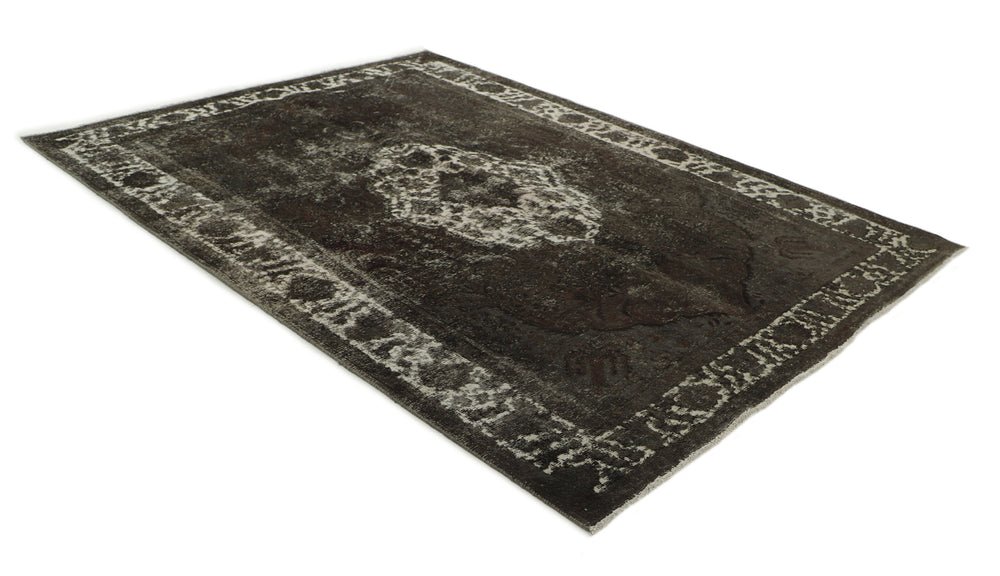 Vintage Royal Collection: Antique Persian Hand-Knotted Rugs in Stonewashed, Recoloured Finishes207 cm x 298 cm