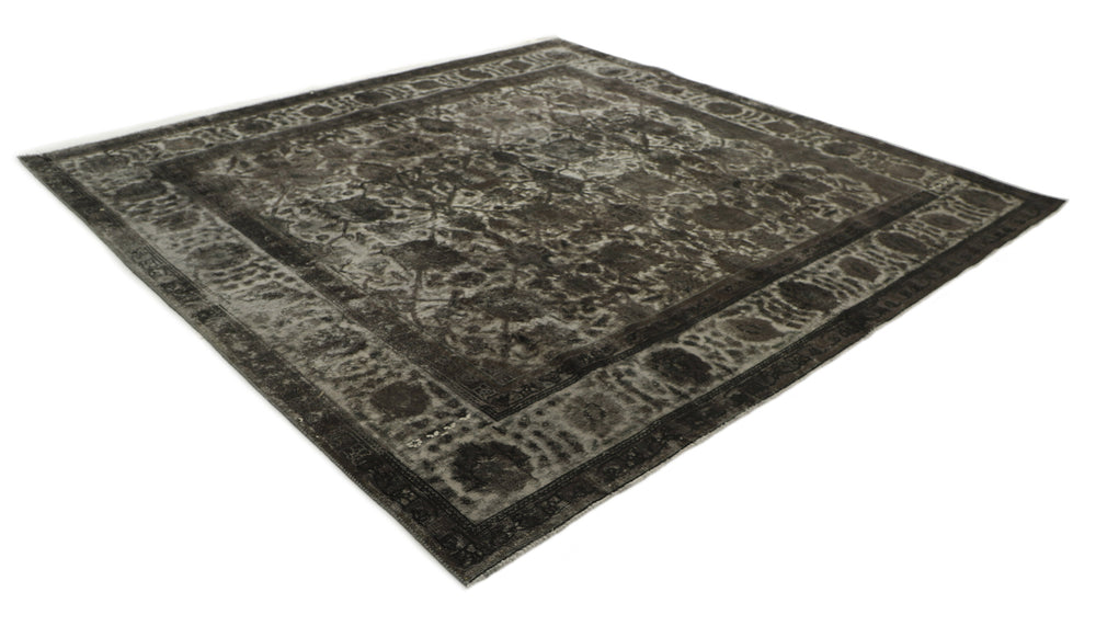 Vintage Royal Collection: Antique Persian Hand-Knotted Rugs in Stonewashed, Recoloured Finishes290 cm x 294 cm