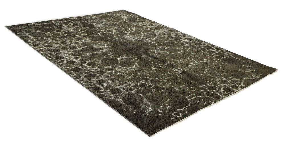 Vintage Royal Collection: Antique Persian Hand-Knotted Rugs in Stonewashed, Recoloured Finishes210 cm x 309 cm