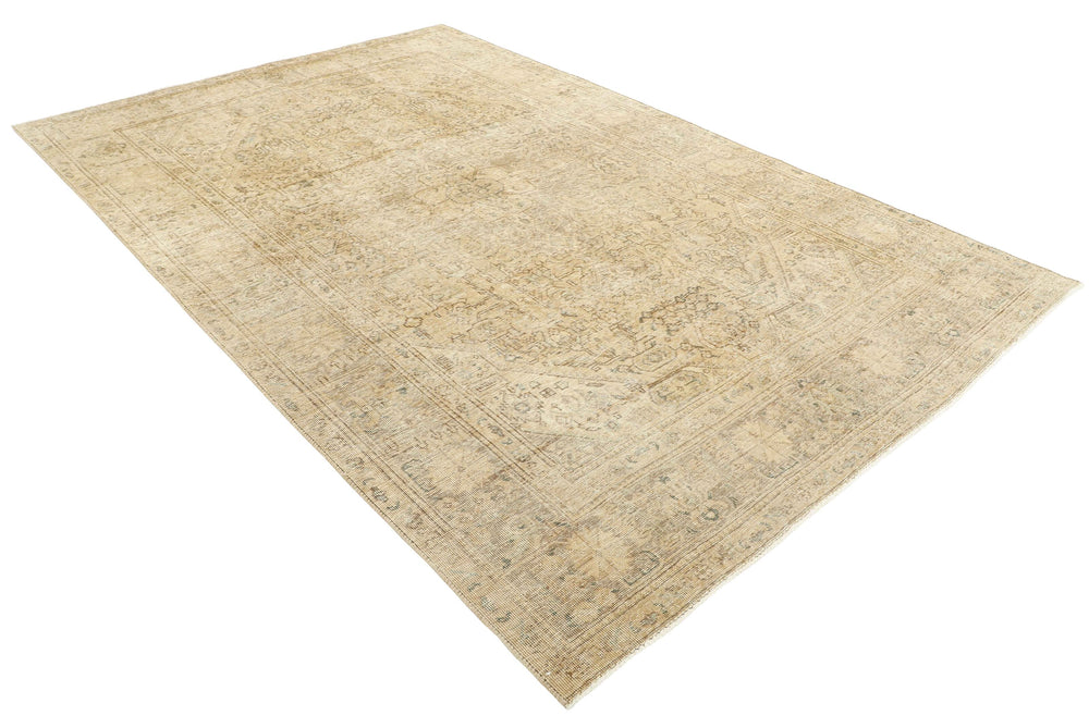 Vintage Royal Collection: Antique Persian Hand-Knotted Rugs in Stonewashed, Recoloured Finishes192 cm x 302 cm