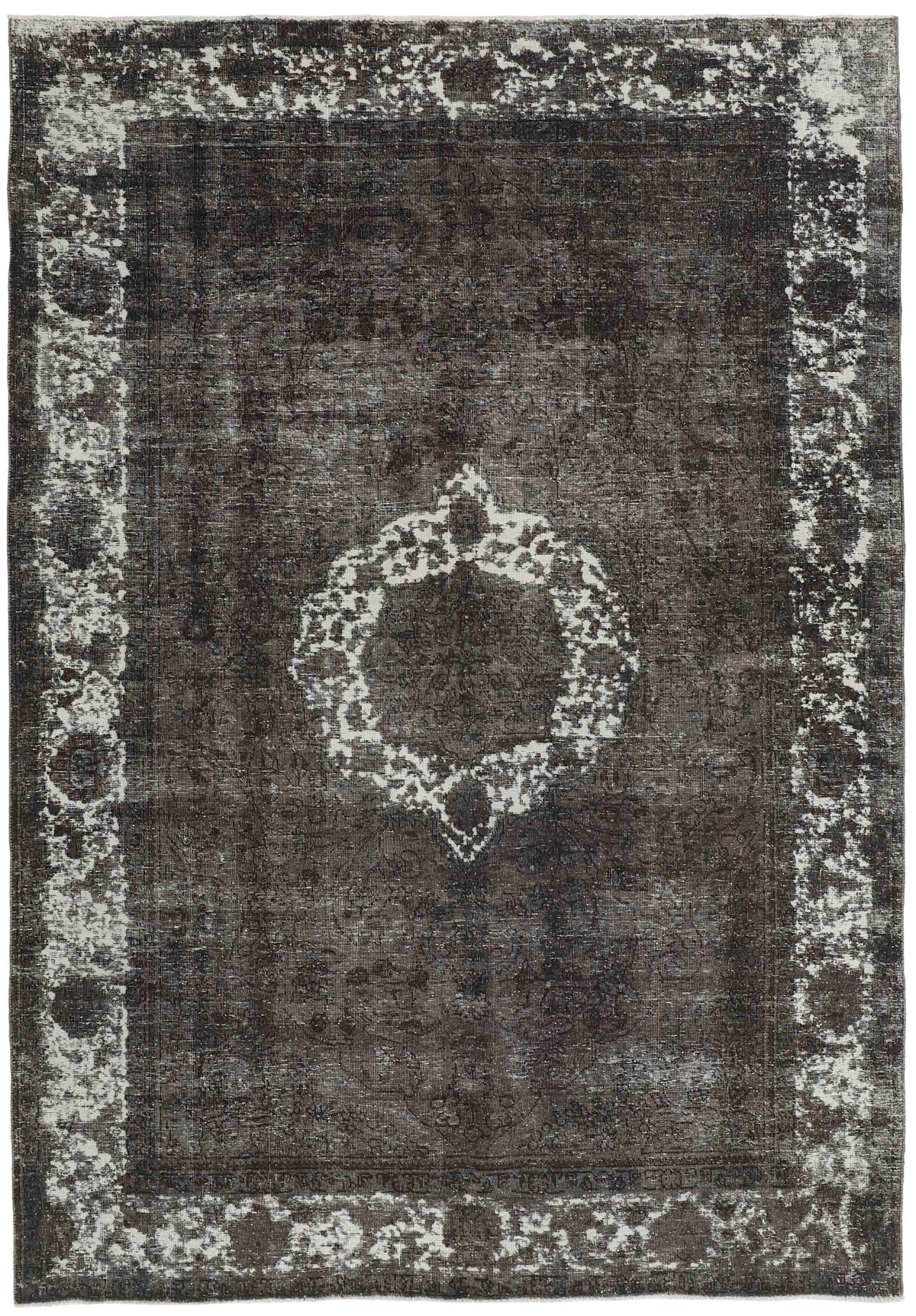 Vintage Royal Collection: Antique Persian Hand-Knotted Rugs in Stonewashed, Recoloured Finishes204 cm x 298 cm