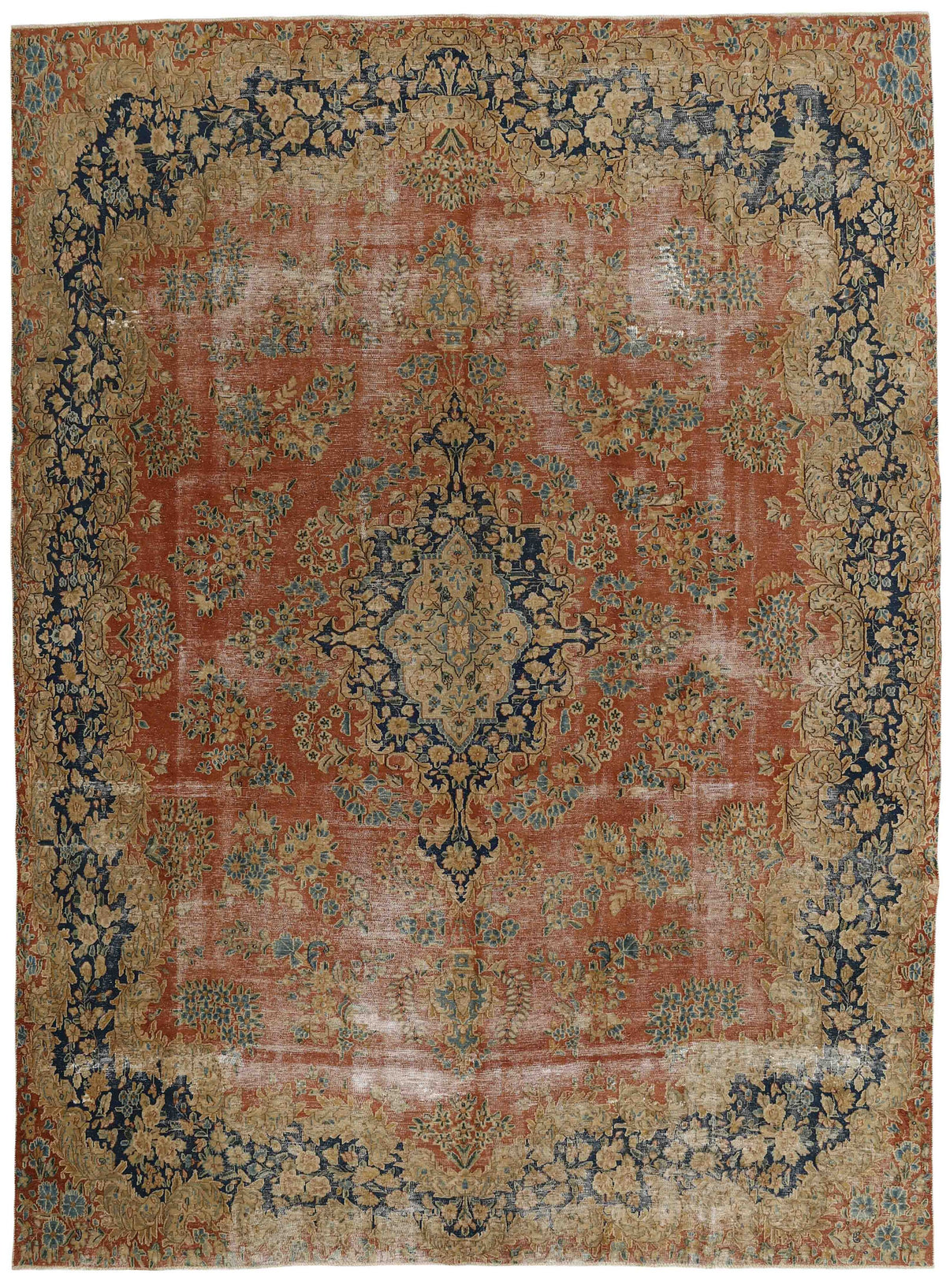 Vintage Kerman Fine Collection: Antique Persian Hand-Knotted Rugs in Stonewashed, Recoloured Finishes295 cm x 402 cm