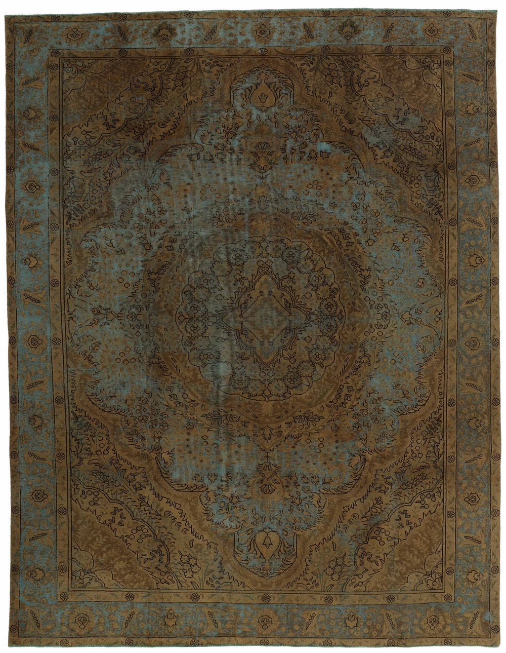 Vintage Royal Collection: Antique Persian Hand-Knotted Rugs in Stonewashed, Recoloured Finishes250 cm x 329 cm