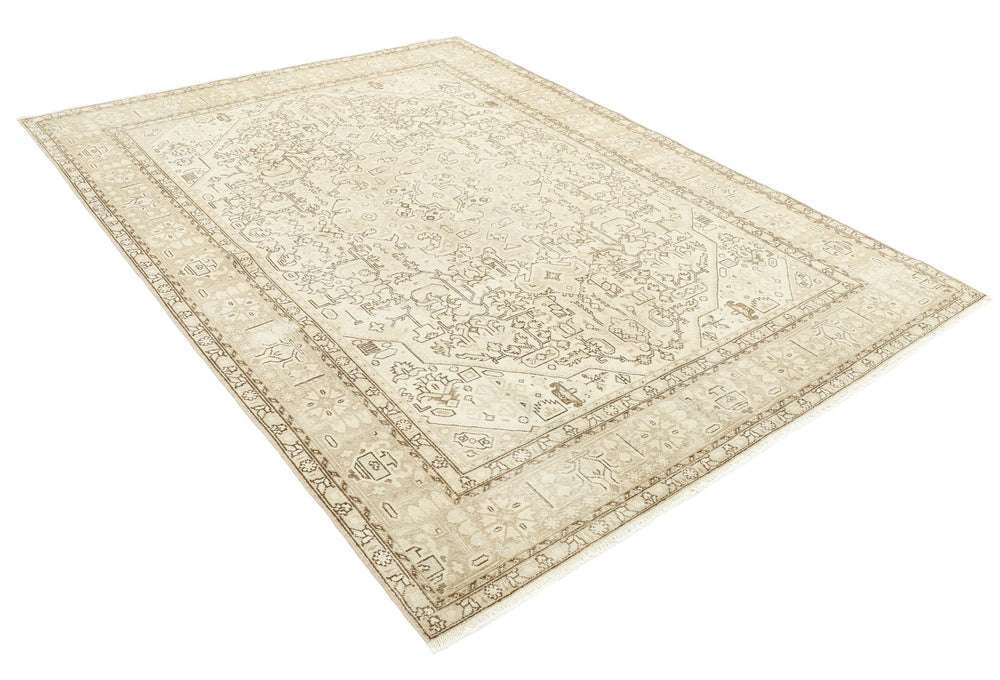 Vintage Royal Collection: Antique Persian Hand-Knotted Rugs in Stonewashed, Recoloured Finishes191 cm x 278 cm