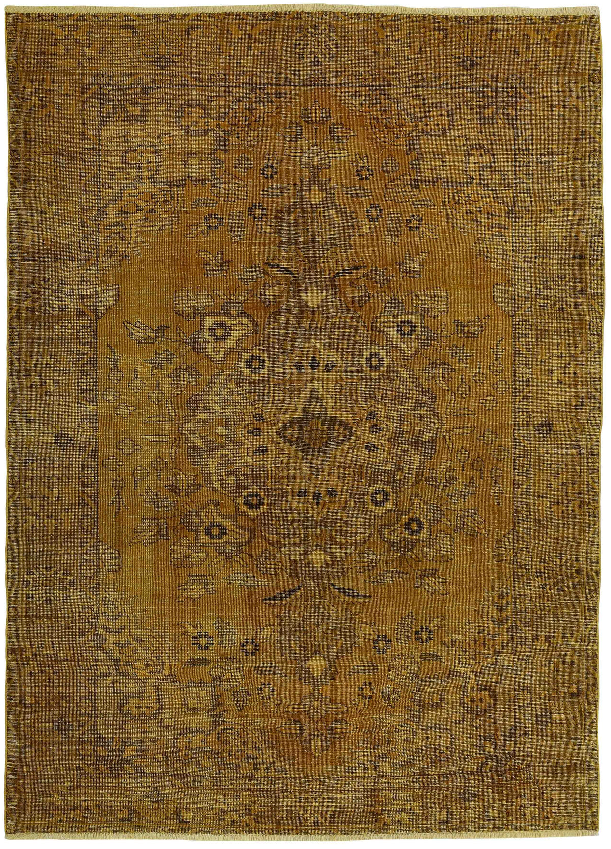 Vintage Royal Collection: Antique Persian Hand-Knotted Rugs in Stonewashed, Recoloured Finishes193 cm x 280 cm