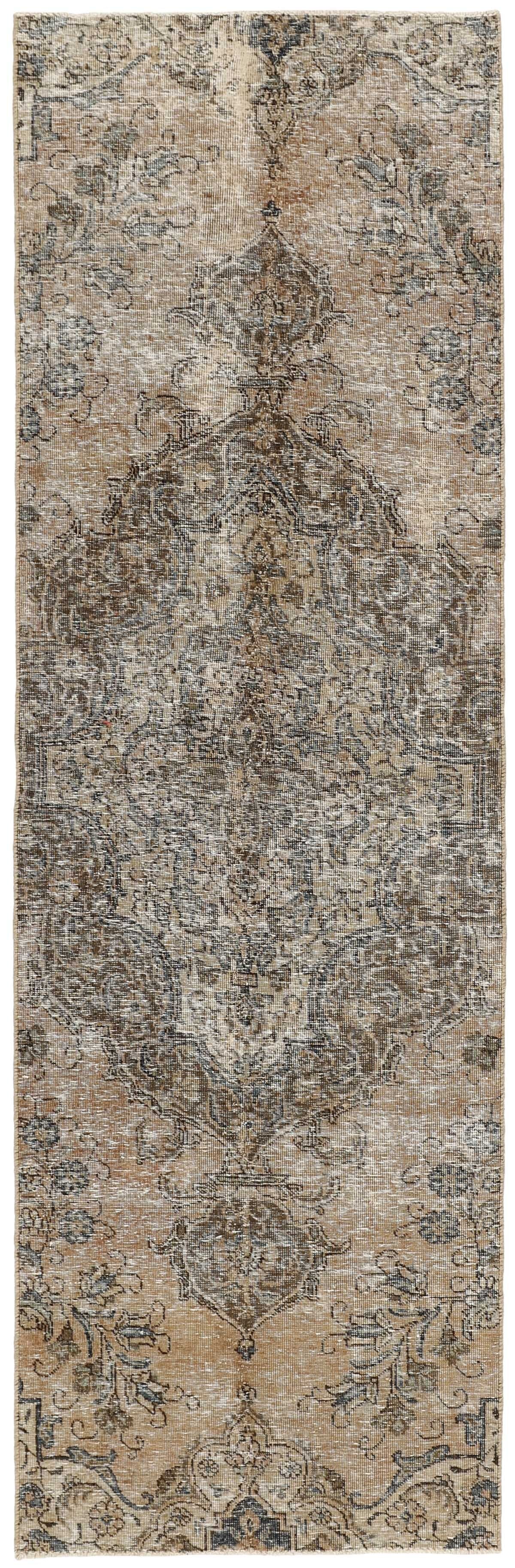 Vintage Royal Collection: Antique Persian Hand-Knotted Rugs in Stonewashed, Recoloured Finishes89 cm x 286 cm