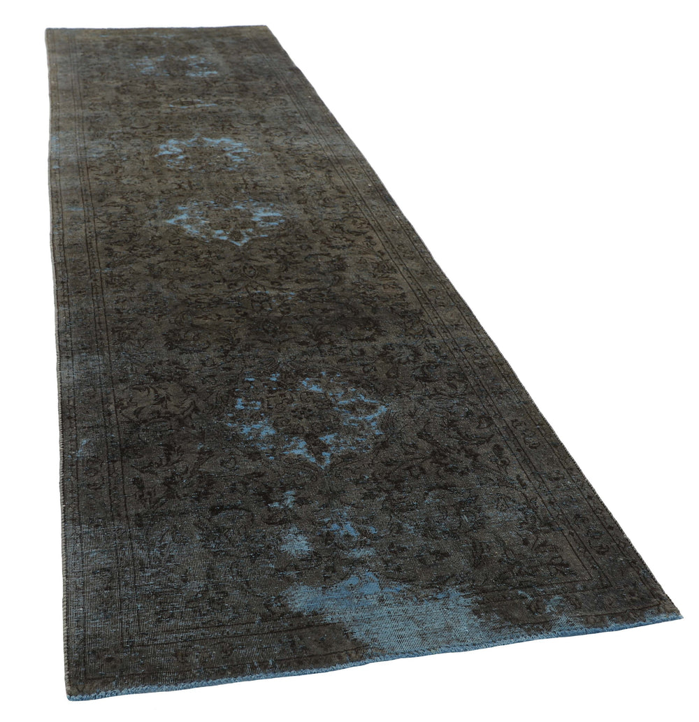 Vintage Royal Collection: Antique Persian Hand-Knotted Rugs in Stonewashed, Recoloured Finishes107 cm x 408 cm