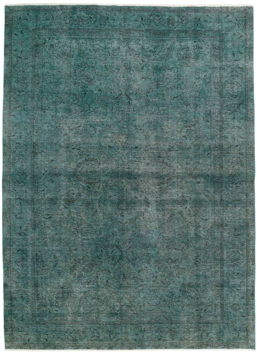Vintage Royal Collection: Antique Persian Hand-Knotted Rugs in Stonewashed, Recoloured Finishes220 cm x 313 cm