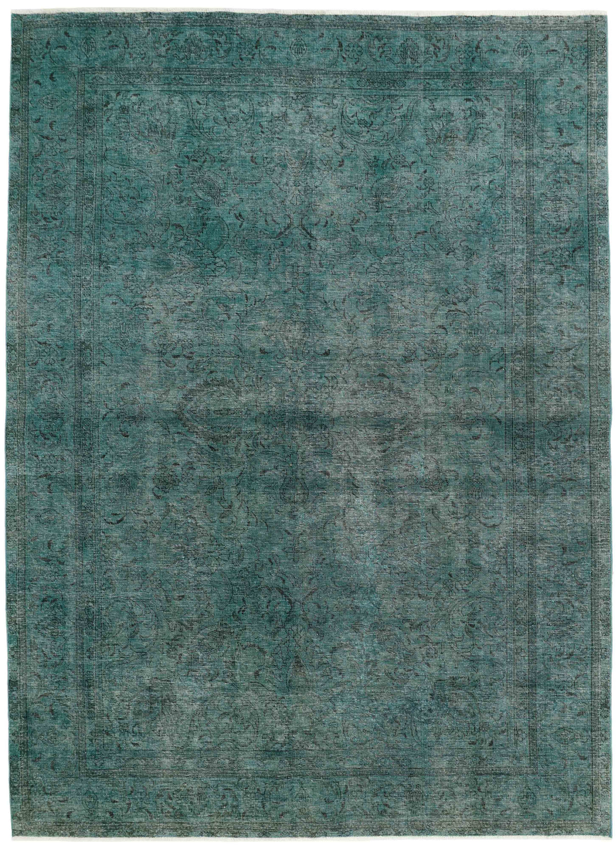 Vintage Royal Collection: Antique Persian Hand-Knotted Rugs in Stonewashed, Recoloured Finishes220 cm x 313 cm