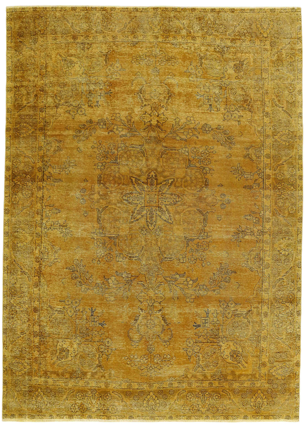 Vintage Royal Collection: Antique Persian Hand-Knotted Rugs in Stonewashed, Recoloured Finishes248 cm x 352 cm