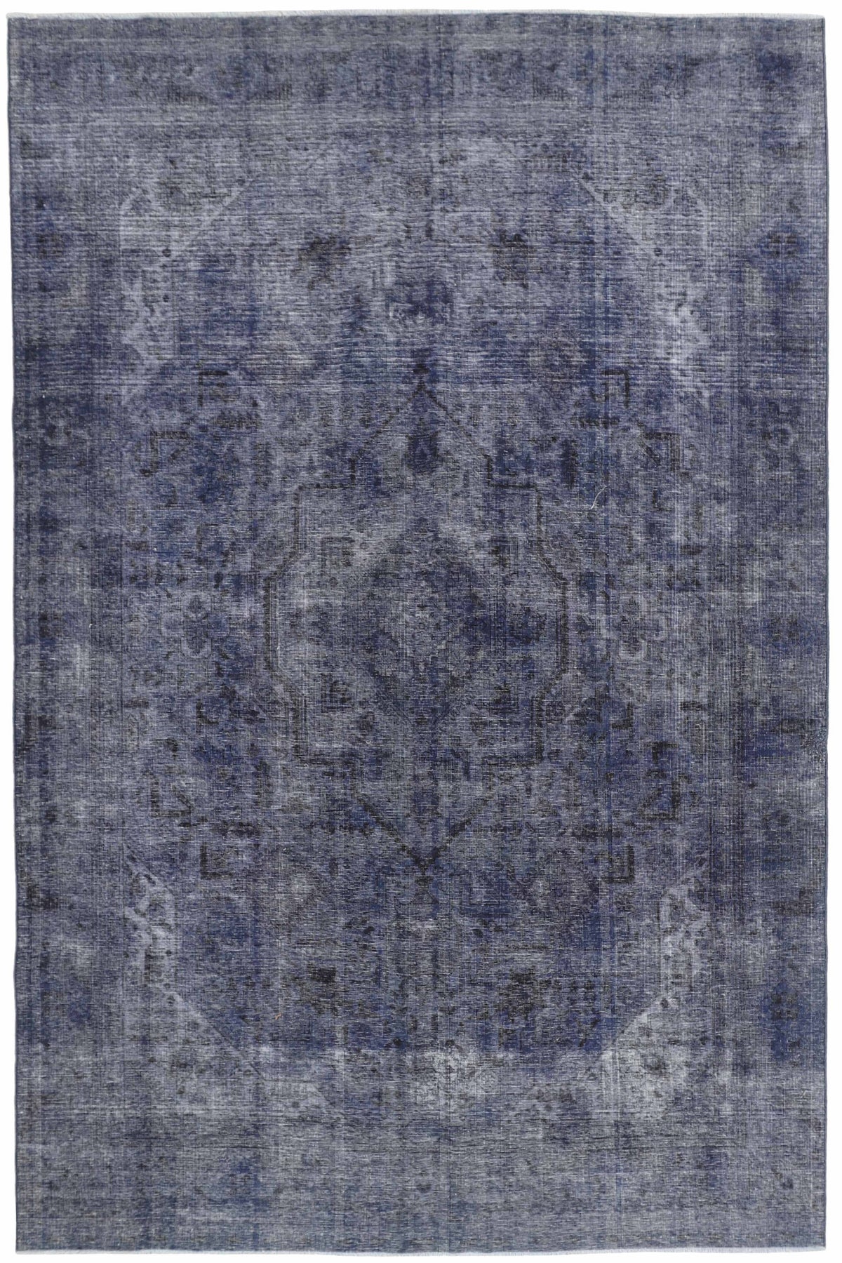 Vintage Royal Collection: Antique Persian Hand-Knotted Rugs in Stonewashed, Recoloured Finishes206 cm x 320 cm