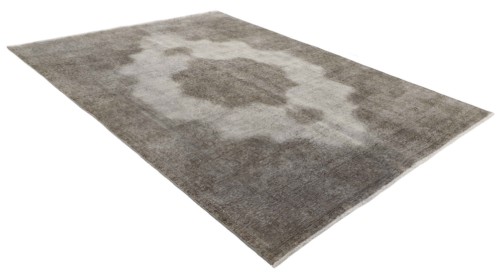 Vintage Royal Collection: Antique Persian Hand-Knotted Rugs in Stonewashed, Recoloured Finishes200 cm x 294 cm