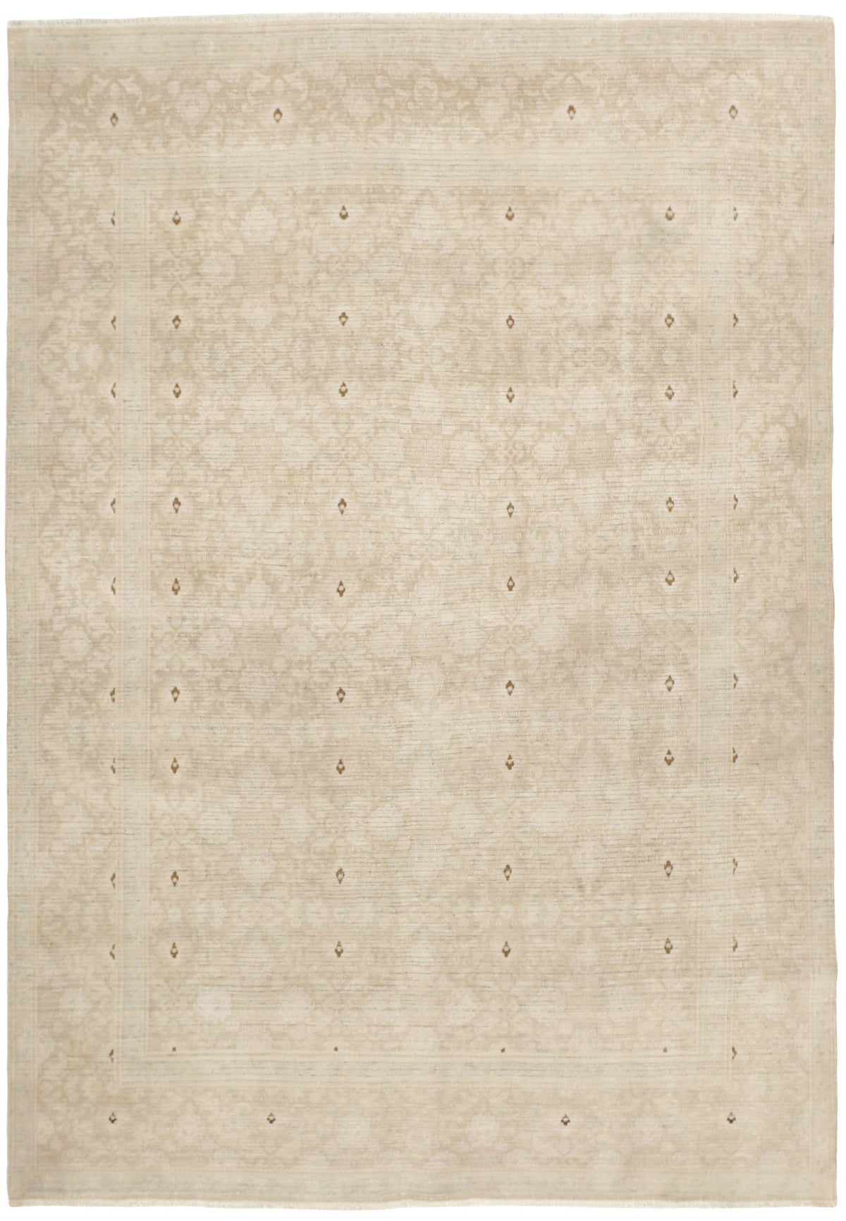 Vintage Royal Collection: Antique Persian Hand-Knotted Rugs in Stonewashed, Recoloured Finishes206 cm x 299 cm